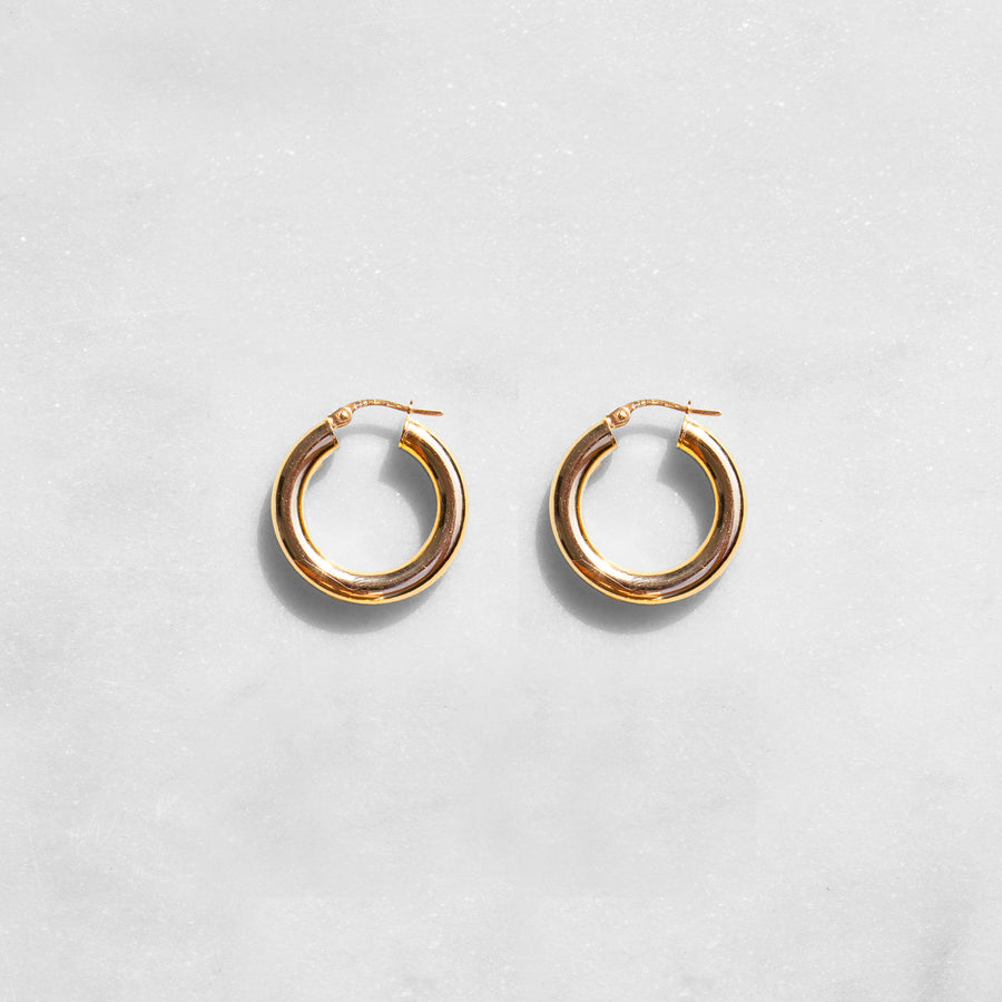 Classic Oasis Hoop X-Large 9k Gold