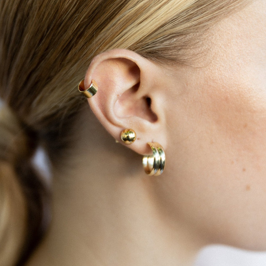 Fruition Stud Earrings Gold